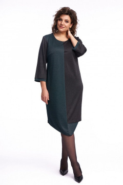 Платье полуприлегающего силуэта с контрастными вставками Almirastyle 226 - фото 5