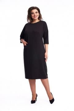 Платье с кружевными вставками и съемным поясом из текстиля Almirastyle 208 - фото 1