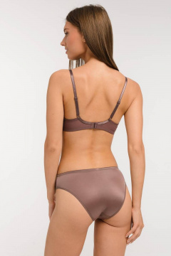 Бежевые трусы-слип из трикотажа с высокой посадкой Milady 211 30.3 - фото 5