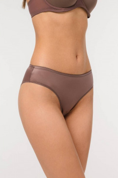 Бежевые трусы-слип из трикотажа с высокой посадкой Milady 211 30.3 - фото 1
