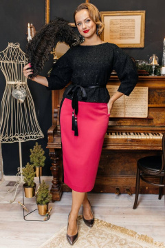 Мода Юрс 2382 черный+фуксия