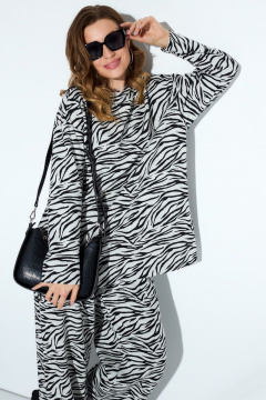 Брюки, джемпер TEZA 4195 черно-серый - фото 4