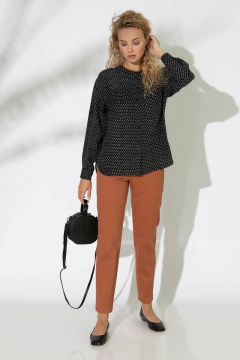 Свободная блуза с накладными карманами и застёжкой Femme & Devur 70884 1.32F(170) - фото 2