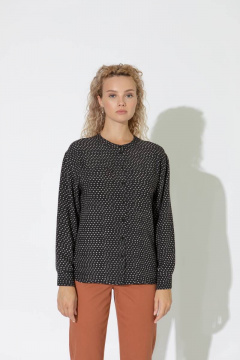 Свободная блуза с накладными карманами и застёжкой Femme & Devur 70884 1.32F(170) - фото 1