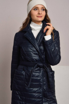 Стеганое пальто свободного силуэта с английским воротником Femme & Devur 70444 1.36F(170) - фото 2