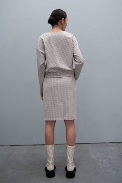 Юбка в мелкий принт из трикотажа для деловых и повседневных образов Femme & Devur 60194 1.50F(170) - фото 2