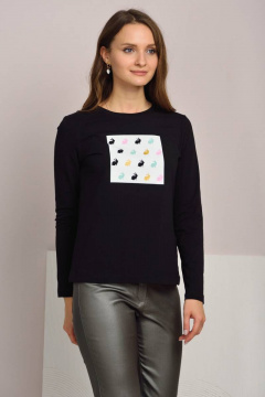 Джемпер с принтом и круглой горловиной для повседневных образов Femme & Devur 30761 1.3F(170) - фото 5