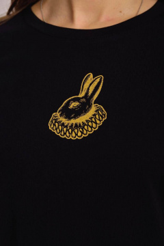 Классический джемпер из трикотажа и хлопка с принтом Femme & Devur 30757 1.3F(170) - фото 3