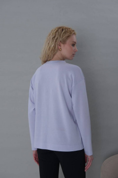 Фиолетовый джемпер с разрезами по бокам из трикотажа Femme & Devur 30629 1.25F(170) - фото 3