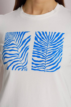 Джемпер с принтом и длинным рукавом из трикотажа Femme & Devur 30761 1.2F(170) - фото 3