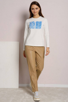 Джемпер с принтом и длинным рукавом из трикотажа Femme & Devur 30761 1.2F(170) - фото 2