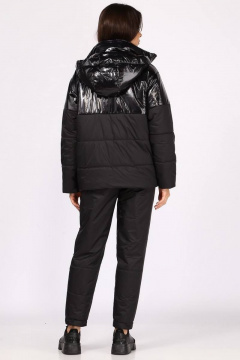 Брюки демисезонные с карманами и регулировкой по низу Faufilure C924 черный - фото 3