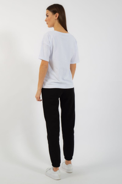 Белая футболка из хлопка с цифровым принтом Kivviwear 4026.96 - фото 11