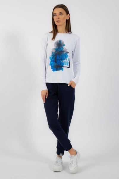Лонгслив хлопковый с принтом для демисезона Kivviwear 4061.38 - фото 7
