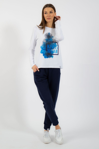 Лонгслив хлопковый с принтом для демисезона Kivviwear 4061.38 - фото 4