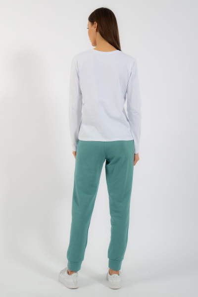 Лонгслив классический хлопковый с принтом Kivviwear 4061.39 - фото 8