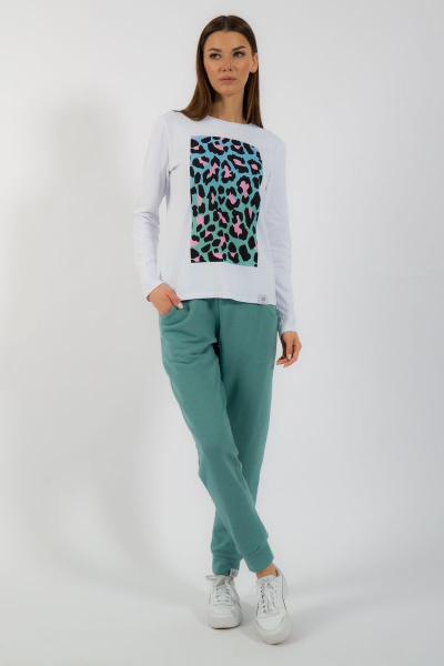 Лонгслив классический хлопковый с принтом Kivviwear 4061.39 - фото 5