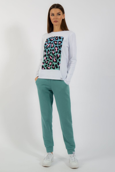 Лонгслив классический хлопковый с принтом Kivviwear 4061.39 - фото 4