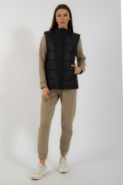 Жилет утепленный прямого кроя из плащевки Kivviwear 4110.09 - фото 10