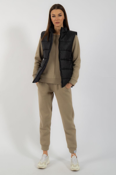 Жилет утепленный прямого кроя из плащевки Kivviwear 4110.09 - фото 8