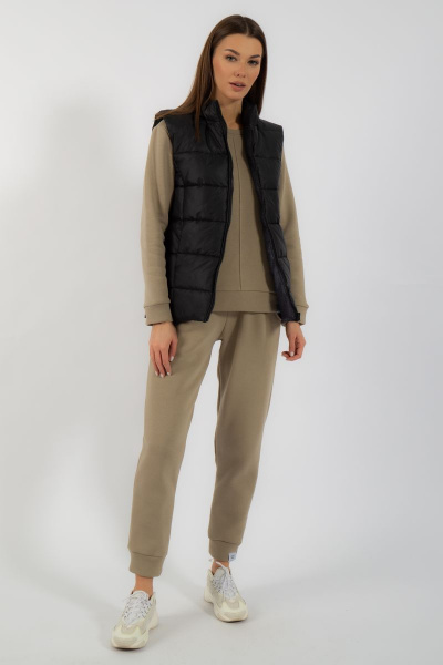 Жилет утепленный прямого кроя из плащевки Kivviwear 4110.09 - фото 7