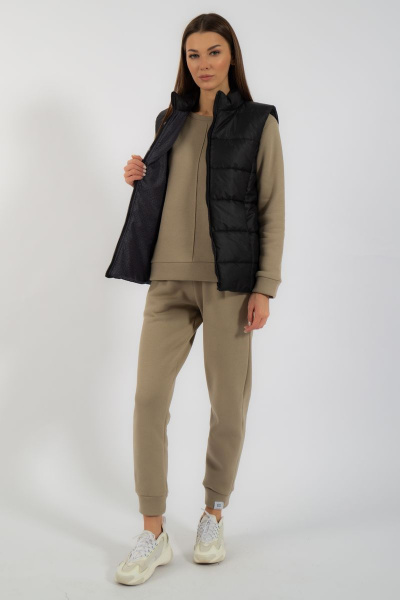 Жилет утепленный прямого кроя из плащевки Kivviwear 4110.09 - фото 5