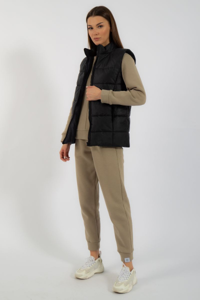 Жилет утепленный прямого кроя из плащевки Kivviwear 4110.09 - фото 4