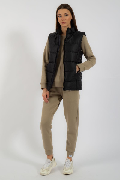 Жилет утепленный прямого кроя из плащевки Kivviwear 4110.09 - фото 3