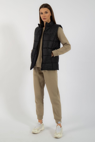 Жилет утепленный прямого кроя из плащевки Kivviwear 4110.09 - фото 2