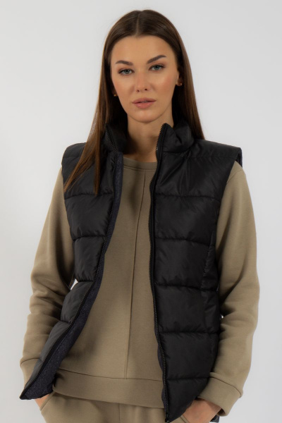 Жилет утепленный прямого кроя из плащевки Kivviwear 4110.09 - фото 1