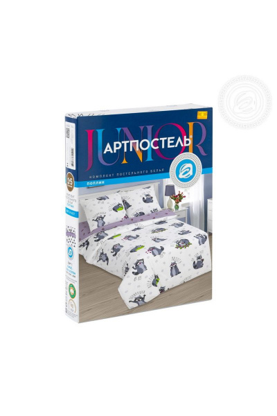 Наволочка, пододеяльник, простыня АРТПОСТЕЛЬ 912А енотики - фото 7