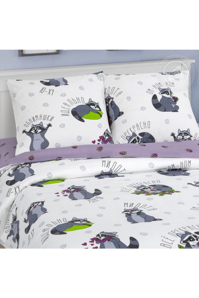 Наволочка, пододеяльник, простыня АРТПОСТЕЛЬ 912А енотики - фото 2