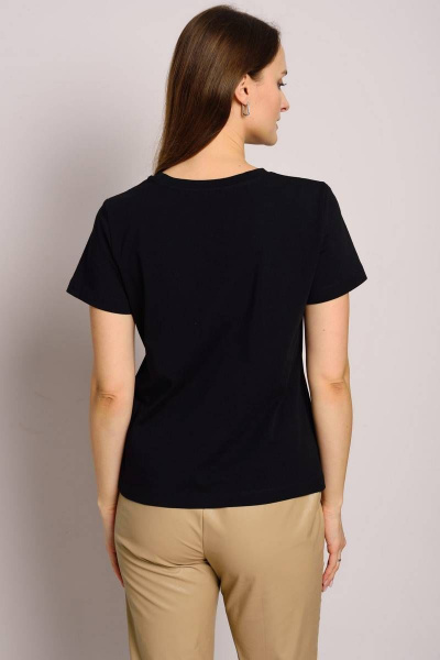 Джемпер с принтом прямого силуэта из трикотажа и хлопка Femme & Devur 30757 4.3F(170) - фото 5