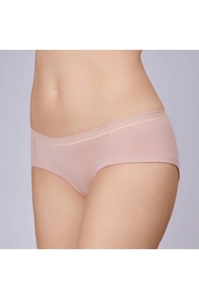 Брифы из хлопка с эластаном, низкая талия Verally 1157-1 серебристый пион - фото 3