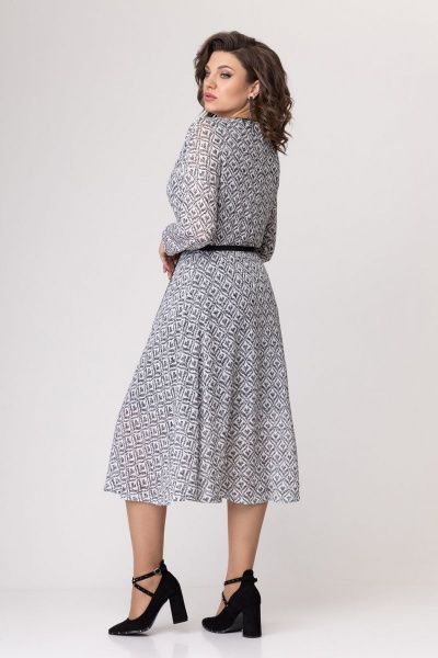 Платье из мягкого трикотажа с резинкой и съемным поясом Avanti 1456 - фото 2