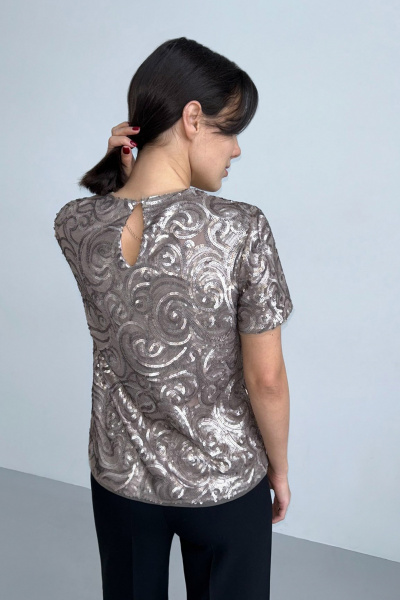 Блуза Панда 21243w капучино - фото 4