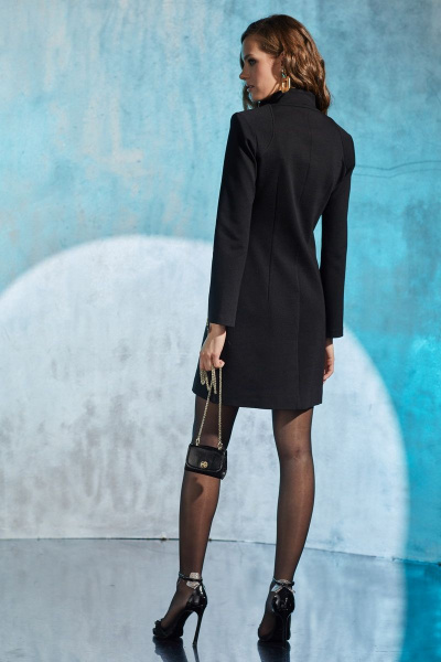 Платье из трикотажа с кокетками и талиевыми вытачками DAVYDOV 6183 - фото 2