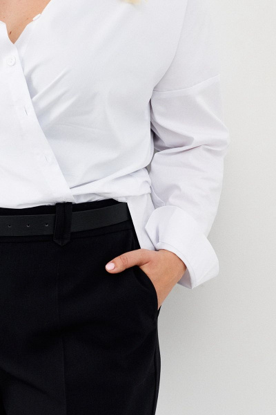 Черные палаццо брюки широкие с высокой посадкой Ketty К-00360 черный - фото 5