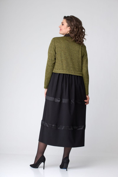 Платье ANASTASIA MAK 1077 горчица - фото 5