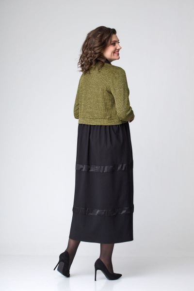 Платье ANASTASIA MAK 1077 горчица - фото 4