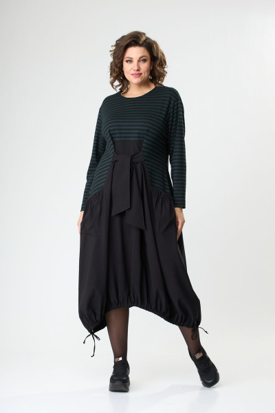 Платье ANASTASIA MAK 1076 черный - фото 1