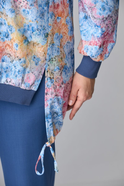 Брюки, бомбер ANASTASIA MAK 1074 голубой - фото 7