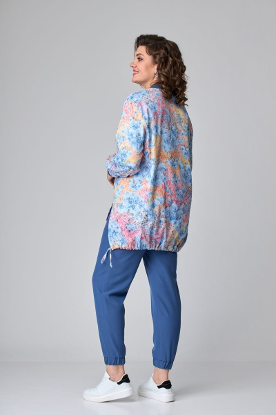 Брюки, бомбер ANASTASIA MAK 1074 голубой - фото 2