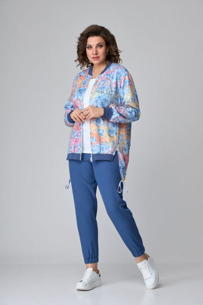 Брюки, бомбер ANASTASIA MAK 1074 голубой - фото 1