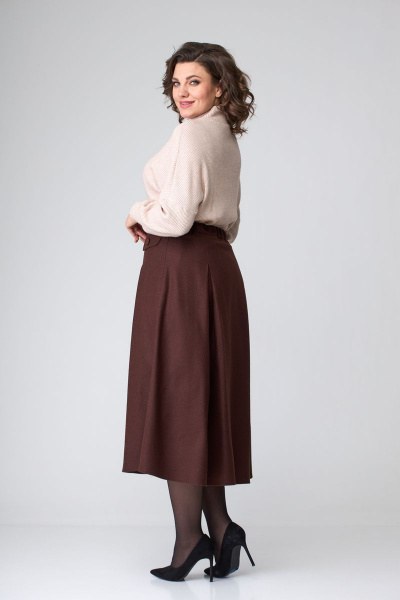 Юбка ANASTASIA MAK 1067 шоколад - фото 4
