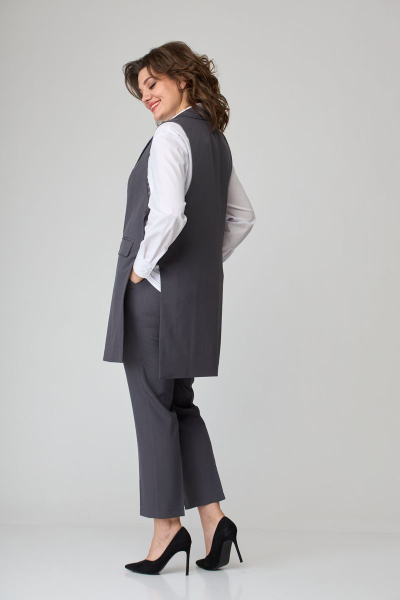 Брюки, жилет ANASTASIA MAK 1060 графит - фото 7