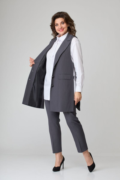 Брюки, жилет ANASTASIA MAK 1060 графит - фото 2