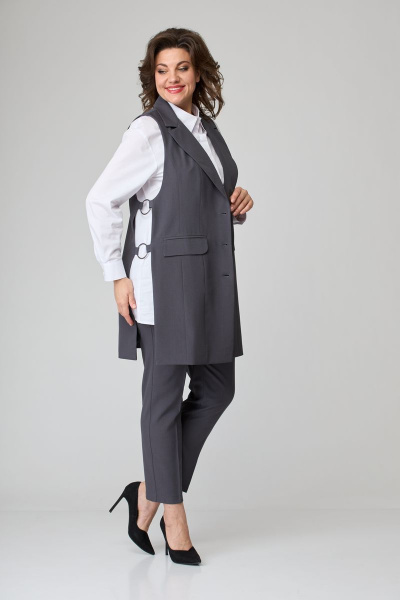 Брюки, жилет ANASTASIA MAK 1060 графит - фото 1
