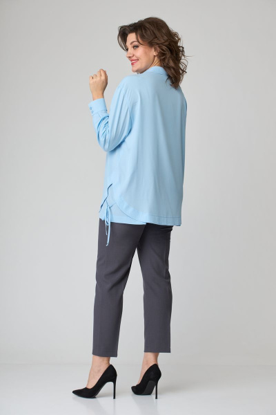 Блуза ANASTASIA MAK 920 голубой - фото 4