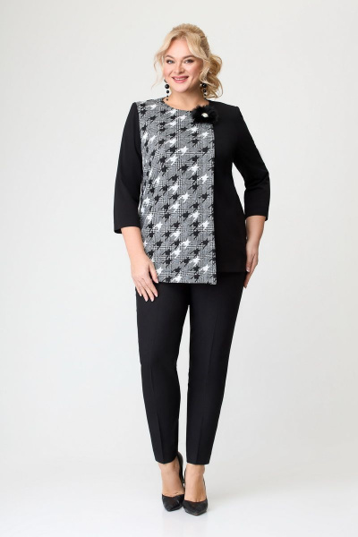 Длинная туника из вискозы и трикотажа DaLi 5624 - фото 4